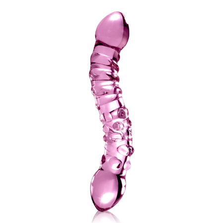 Dubbele dildo van glas Icicles No 55