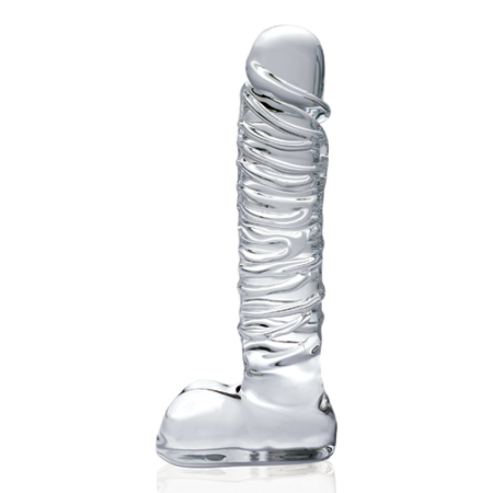 Glas dildo in penis vorm Icicles No 63