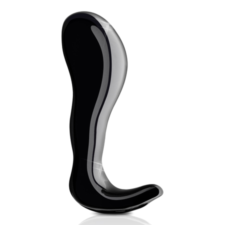 Glazen dildo Icicles No 45 zwart