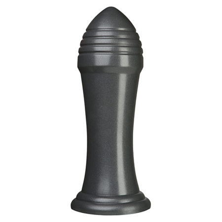 Grote zwarte dildo geribbeld