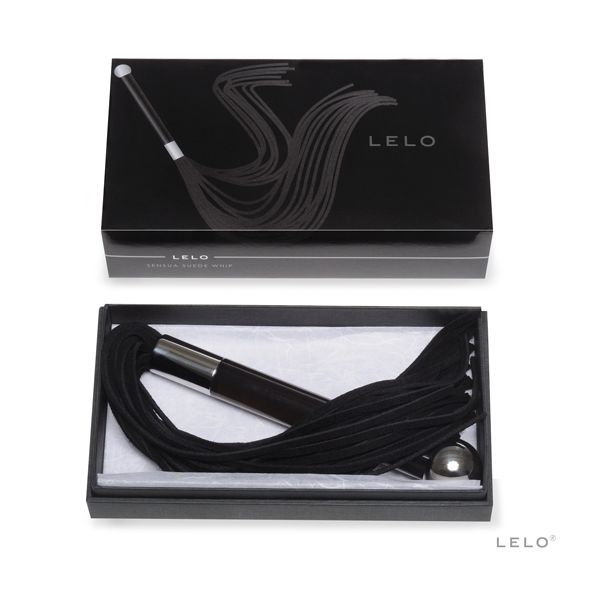 Lelo Sensua Suede Zweep Zwart