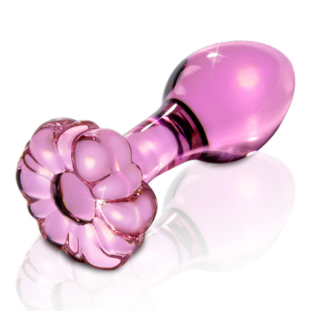 Roze glazen dildo Icicles No 48