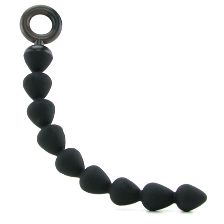 S&M Black Silicone Anal Beads