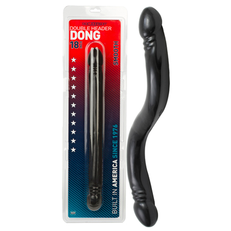 Zwarte dubbele dildo XL