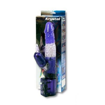 Jelly Krystal Purple Squirmy Vibrator