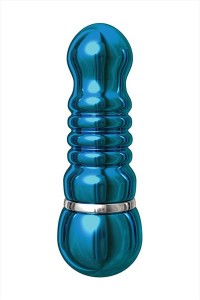Blauwe aluminium mini vibrator