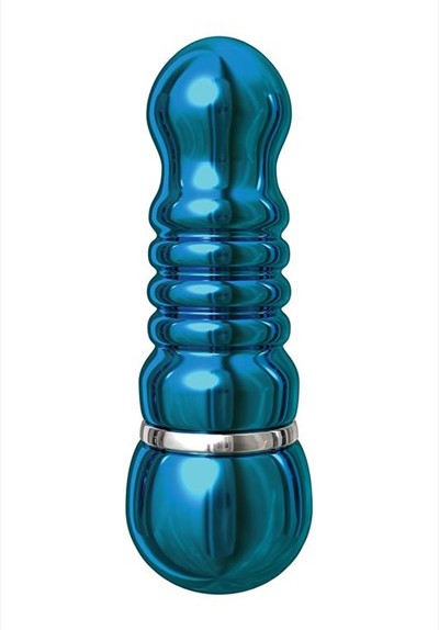 Blauwe aluminium mini vibrator