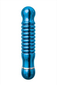 Blauwe aluminium vibrator (medium)