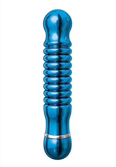 Blauwe aluminium vibrator (medium)