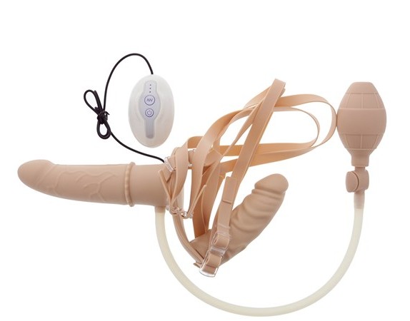 Dubbele opblaasbare strap on