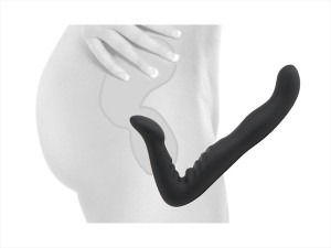 Fetish Fantasy Elite strapless strap-on dildo (diverse) (Kleur: Zwart)