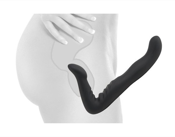 Fetish Fantasy Elite strapless strap-on dildo (diverse) (Kleur: Zwart)