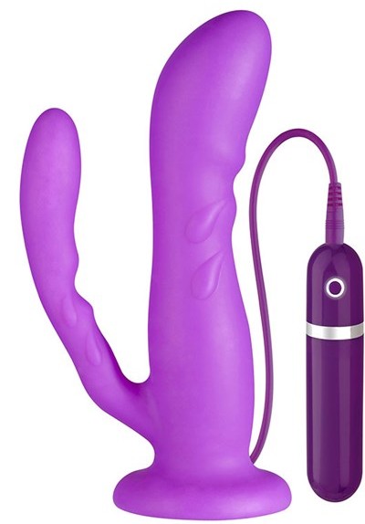 Purrfect silicone duo anaal vibrator
