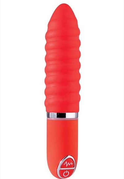 Purrfect silicone mini ribbel vibrator
