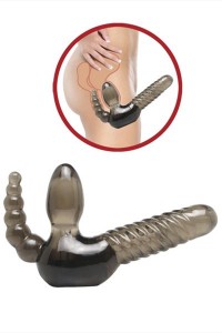 Strapless strap-on met anale stimulator