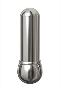 Zilveren aluminium mini vibrator