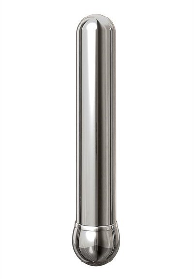 Zilveren aluminium vibrator (medium)